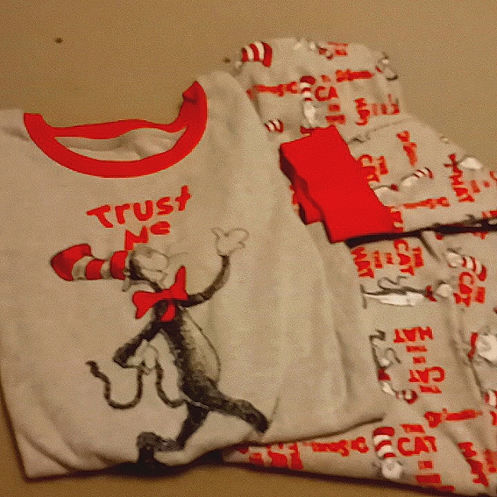 Dr. Seuss pajamas matching fitted set